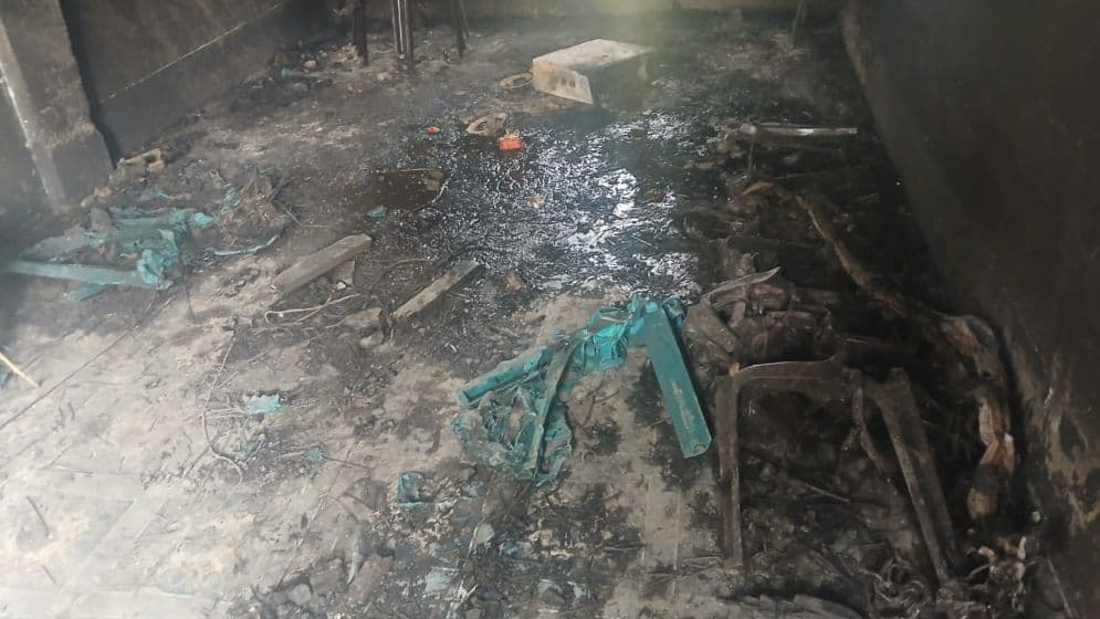 বেগমগঞ্জে বিএনপির নির্বাচনি ক্যাম্পে আগুন