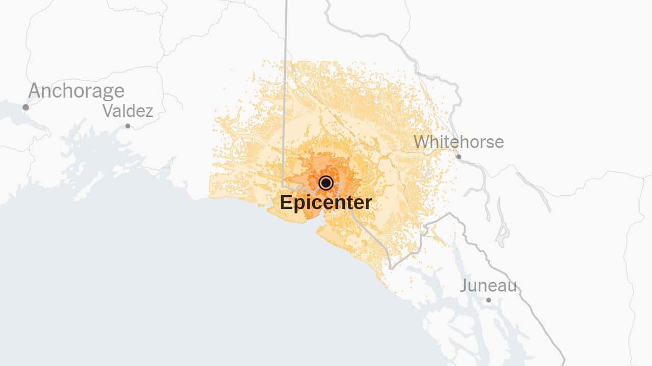 ৭ মাত্রার ভূমিকম্পে কেঁপে উঠল যুক্তরাষ্ট্র-কানাডা সীমান্ত