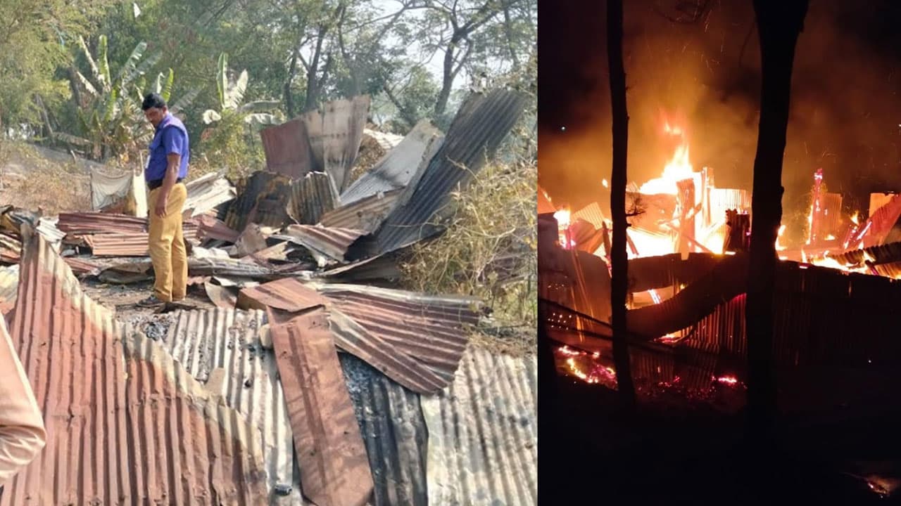 হাতিয়ায় মধ্যরাতে ছাত্রদল নেতার বাড়িতে অগ্নিসংযোগ