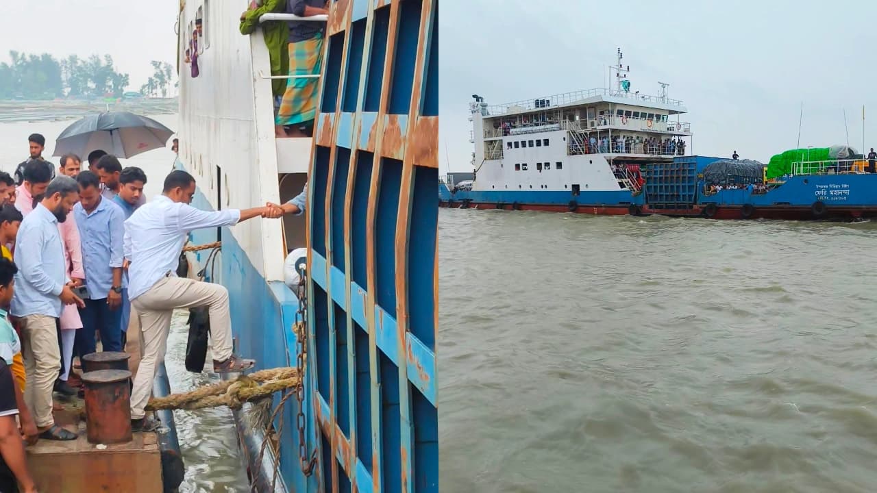 মাঝনদী থেকে এমপি হান্নান মাসউদের জন্য ঘাটে ফেরানো হলো ফেরি