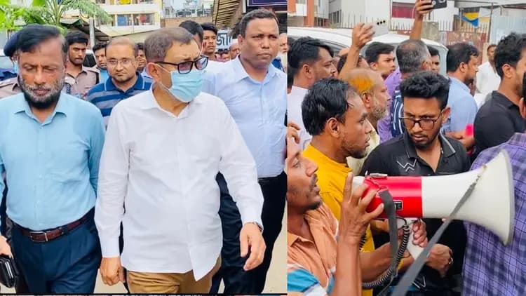 হাসপাতালের তত্ত্বাবধায়ক প্রত্যাহার, স্বাস্থ্যমন্ত্রীকে ঘিরে বিক্ষোভ